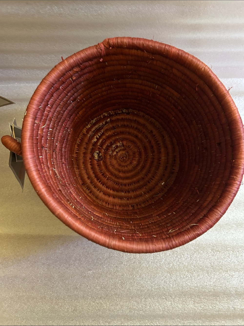 Target Rust Red Woven Decorative Storage Basket with Loop Handles - Picture 2 of 6